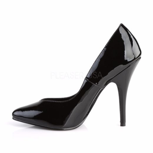Product image of Pleaser Seduce-420V Black Patent, 5 inch (12.7 cm) Heel Court Pump Shoes
