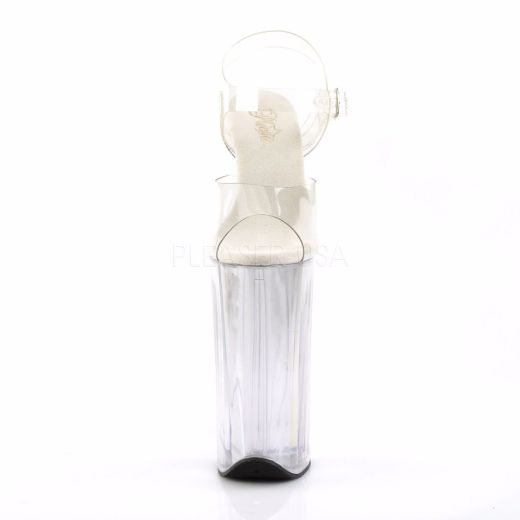 Product image of Pleaser Beyond-008 Clear/Clear, 10 inch (25.4 cm) Heel, 6 1/4 inch (15.9 cm) Platform Sandal Shoes