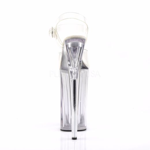Product image of Pleaser Beyond-008 Clear/Clear, 10 inch (25.4 cm) Heel, 6 1/4 inch (15.9 cm) Platform Sandal Shoes