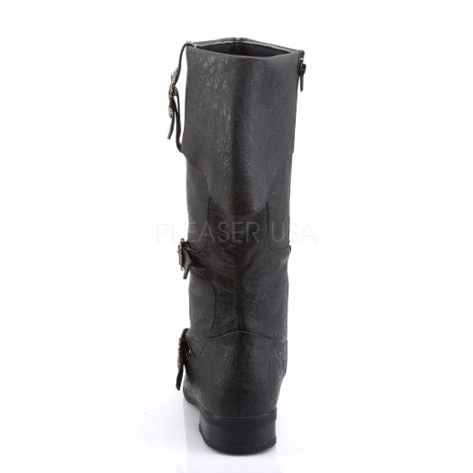 Product image of Funtasma Carribean-299 Black Distressed Pu Knee High Boot