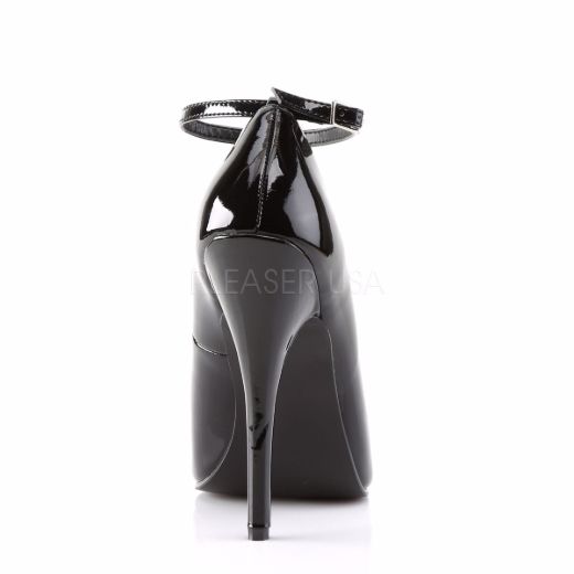 Product image of Devious Domina-431 Black Patent, 6 inch (15.2 cm) Heel Court Pump Shoes