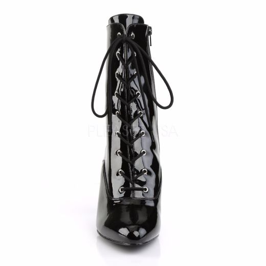 Product image of Pleaser Pink Label Dream-1020 Black Patent, 4 inch (10.2 cm) Heel Ankle Boot