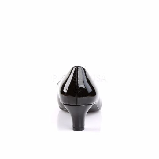 Product image of Pleaser Pink Label Fab-420 Black Patent, 2 inch (5.1 cm) Heel Court Pump Shoes