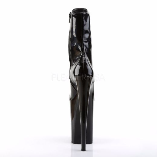 Product image of Pleaser Infinity-1020 Black/Black, 9 inch (22.9 cm) Heel, 5 1/4 inch (13.3 cm) Platform Ankle Boot