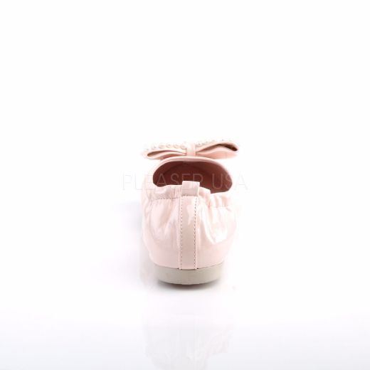 Product image of Pin Up Couture Ivy-09 Baby Pink Patent Flat Shoes