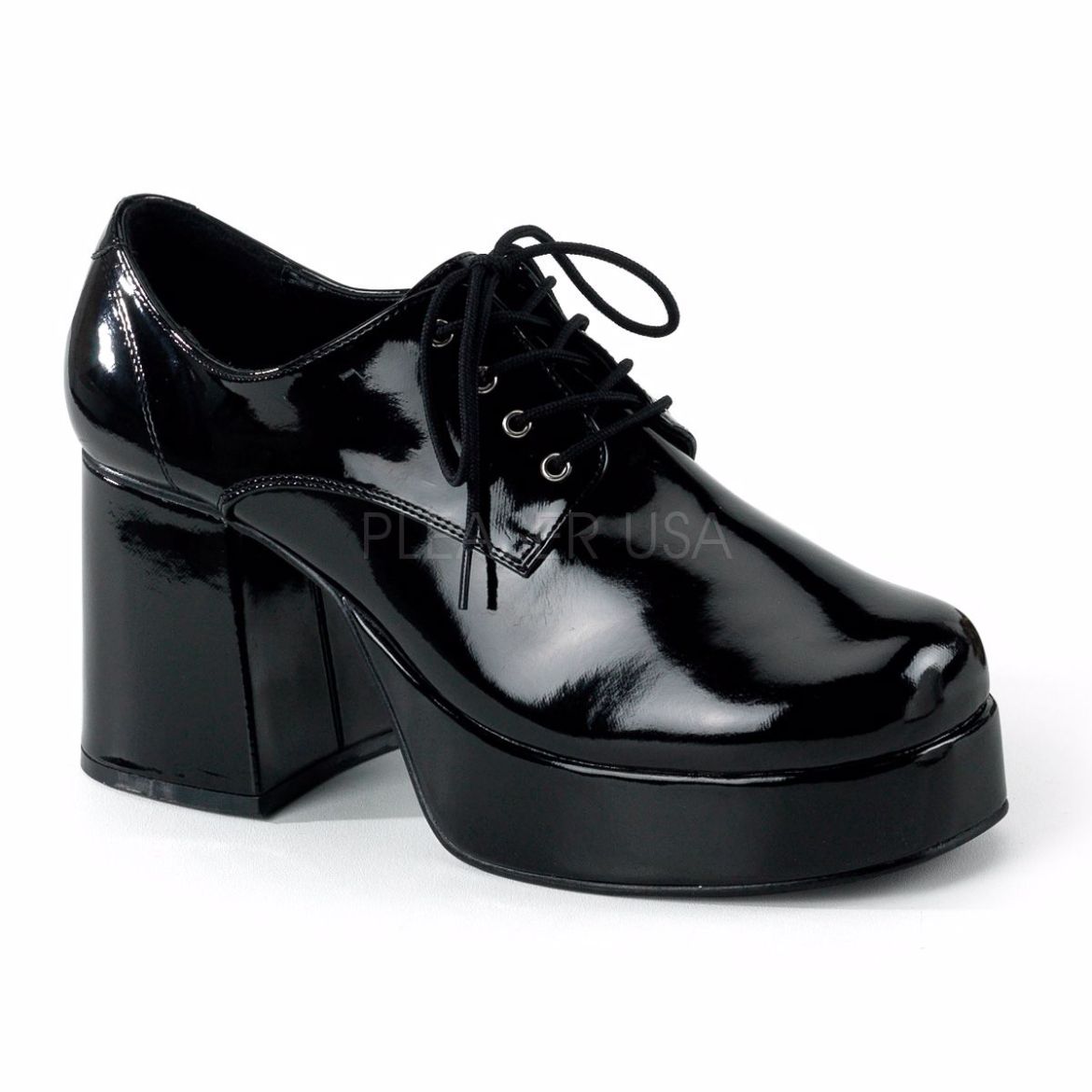 Product image of Funtasma Jazz-02 Black Patent, 3 1/2 inch (8.9 cm) Heel, 1 1/2 inch (3.8 cm) Platform Court Pump Shoes