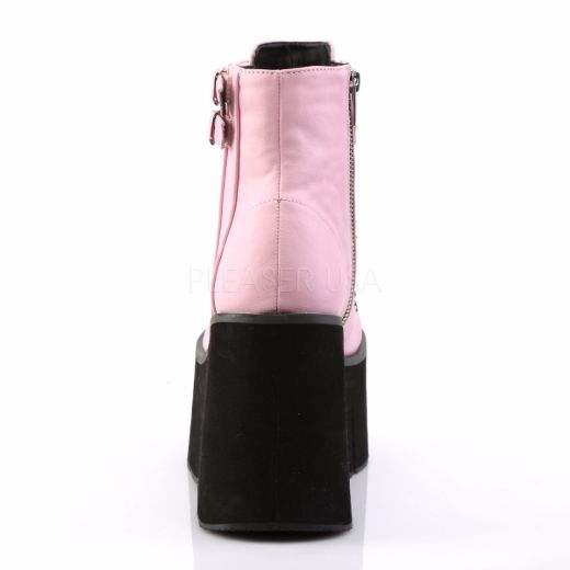 Product image of Demonia Kera-21 Baby Pink Vegan Leather, 4 1/2 inch Platform Ankle Boot