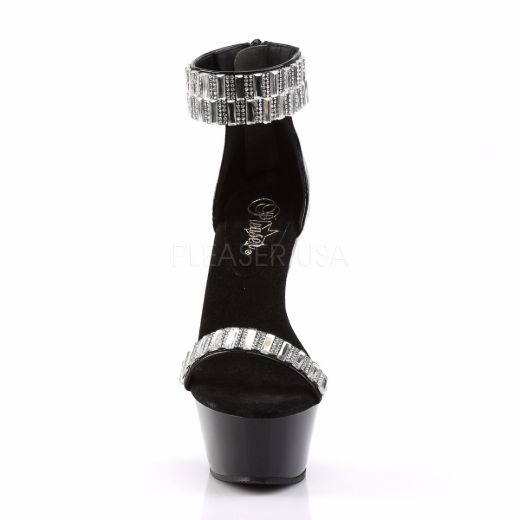 Product image of Pleaser Kiss-269Rs Black/Black, 6 inch (15.2 cm) Heel, 1 3/4 inch (4.4 cm) Platform Sandal Shoes