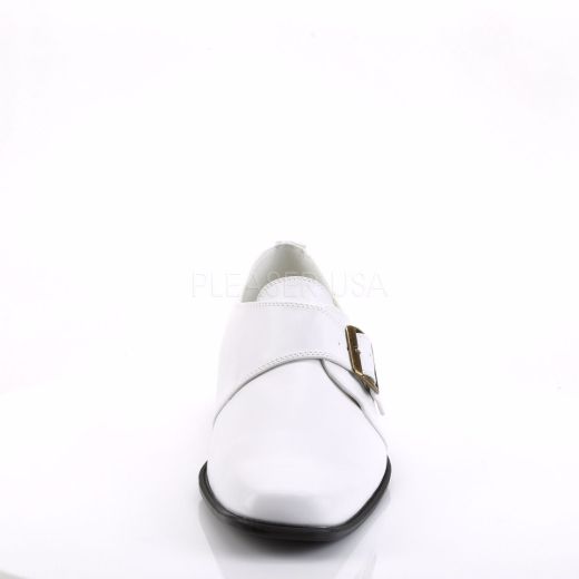 Product image of Funtasma Loafer-12 White Pu, 1 1/2 inch (3.8 cm) Heel Court Pump Shoes