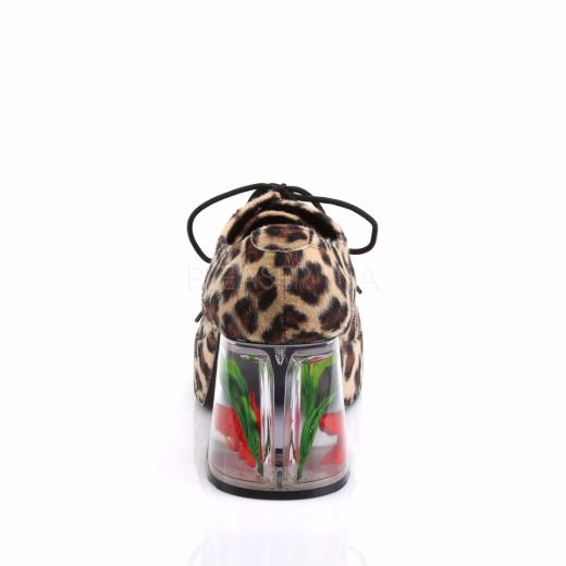 Product image of Funtasma Pimp-02 Cheetah Fur, 3 1/2 inch (8.9 cm) Heel, 1 1/2 inch (3.8 cm) Platform Court Pump Shoes