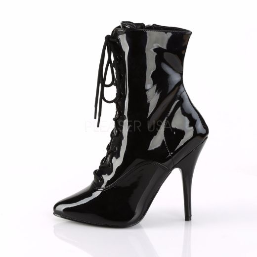 Product image of Pleaser Seduce-1020 Black Patent, 5 inch (12.7 cm) Heel Ankle Boot