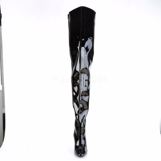 Product image of Pleaser Seduce-4010 Black Patent, 5 inch (12.7 cm) Heel Thigh High Boot