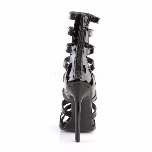 Product image of Pleaser Sexy-52 Black Patent, 5 inch (12.7 cm) Heel Sandal Shoes