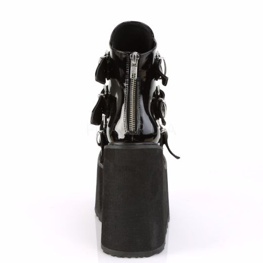 Product image of Demonia Swing-105 Black Patentent, 5 1/2 inch Platform Ankle Boot