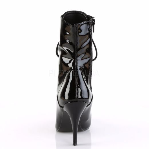 Product image of Pleaser Vanity-1020 Black Patent, 4 inch (10.2 cm) Heel Ankle Boot