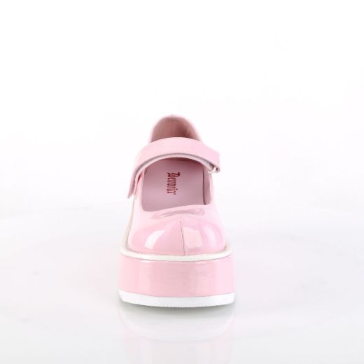 Image of Demonia DOLLIE-01 B. Pink Holo Pat 3 1/4 Inch Platform Maryjane