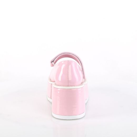 Image of Demonia DOLLIE-01 B. Pink Holo Pat 3 1/4 Inch Platform Maryjane