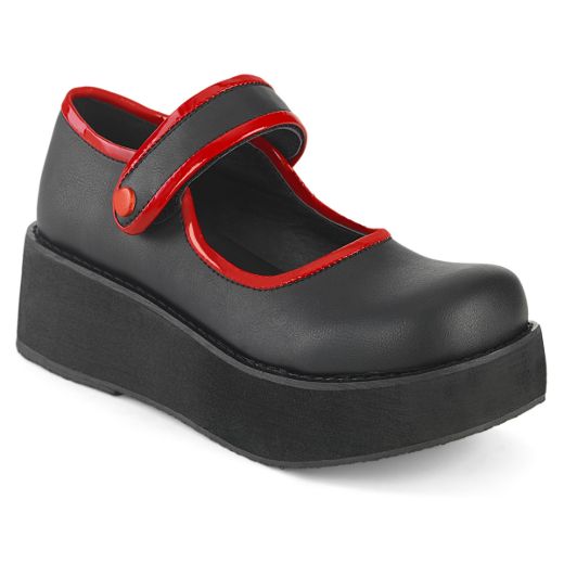 Product image of Demonia SPRITE-01 Blk Vegan Leather 2 1/4 Inch PF Mary Jane