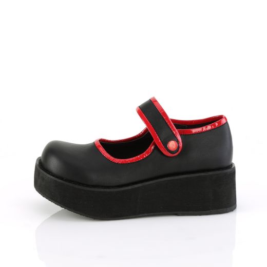 Product image of Demonia SPRITE-01 Blk Vegan Leather 2 1/4 Inch PF Mary Jane