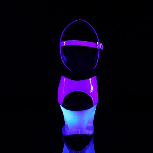Product image of Pleaser Moon-711Mer Blue Shifting Tpu/Blue Ombre, 7 inch (17.8 cm) Heel, 2 3/4 inch (7 cm) Platform Sandal Shoes