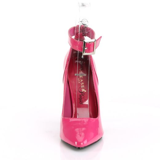 Product image of Pleaser SEDUCE-431 Hot Pink Patent 5 inch (12.7 cm) Heel Ankle Strap Pump Court Pump Shoes