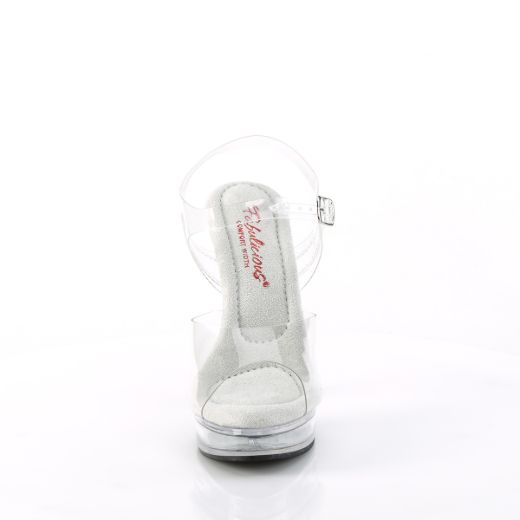 Product image of Fabulicious MAJESTY-508 Clr/Clr 5 Inch Heel 7/8 Inch PF Ankle Strap Sandal