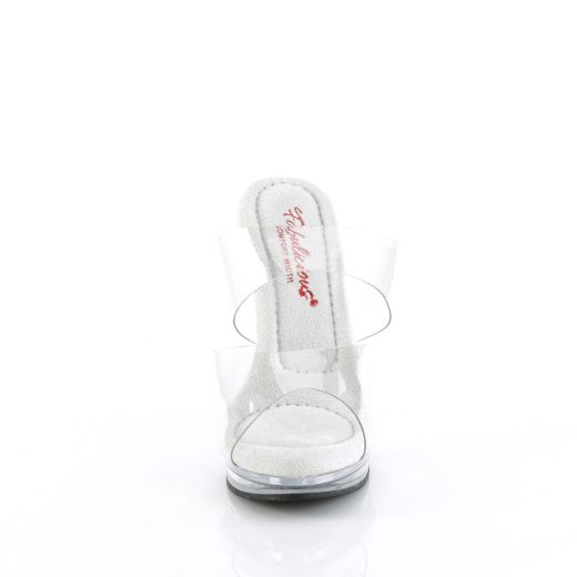 Product image of Fabulicious GLORY-502 Clr/Clr 5 Inch Heel 3/4 Inch PF Two Band Slide