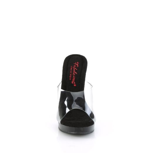 Product image of Fabulicious GLORY-501 Clr/Blk 5 Inch Heel 3/4 Inch PF Slide