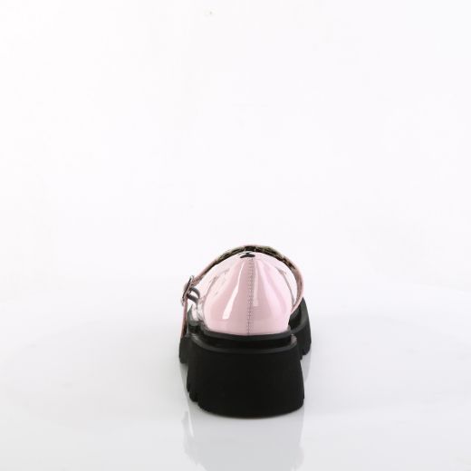 Product image of Demonia RENEGADE-56 B. Pink Pat 2 1/2 Inch Tiered Platform Maryjane