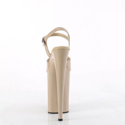 Product image of Pleaser INFINITY-909 Nude Pat/Nude 9 Inch Heel 5 1/4 Inch PF Ankle Strap Sandal