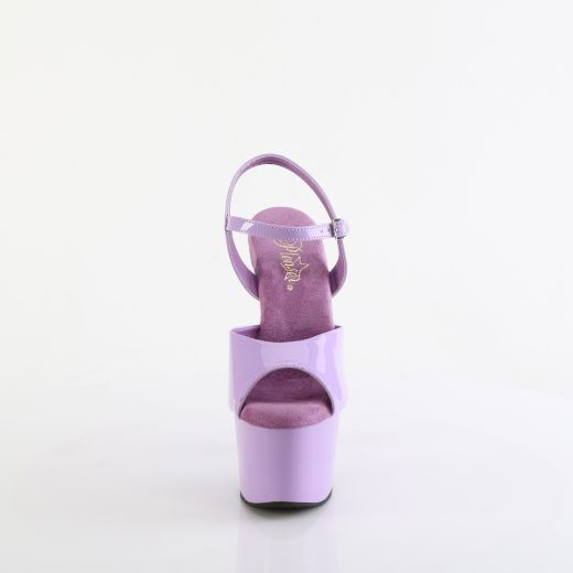 Product image of Pleaser ADORE-709 Lavender Pat/Lavender 7 Inch Heel 2 3/4 Inch PF Ankle Strap PF Sandal