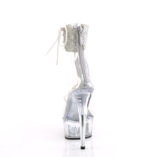 Product image of Pleaser DELIGHT-624RS Clr/Clr 6 Inch Heel 1 3/4 Inch PF RS Ankle Cuff Sandal Back Zip