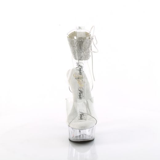 Product image of Pleaser DELIGHT-691-2RS Clr/Clr 6 Inch Heel 1 3/4 Inch PF Ankle Cuff Sandal w/RS