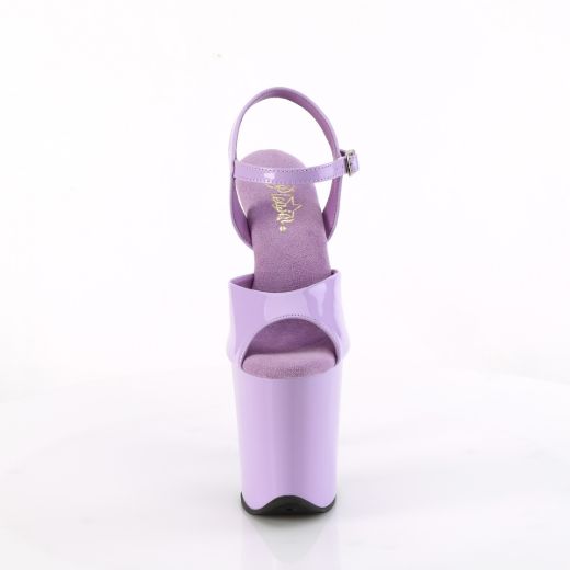 Product image of Pleaser FLAMINGO-809 Lavender Pat/Lavender 8 Inch Heel 4 Inch PF Ankle Strap Sandal