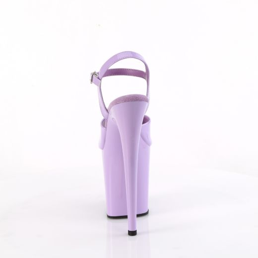 Product image of Pleaser FLAMINGO-809 Lavender Pat/Lavender 8 Inch Heel 4 Inch PF Ankle Strap Sandal