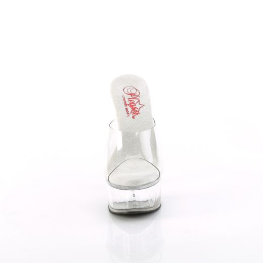 Product image of Pleaser GLEAM-601 Clr/Clr 6 Inch Heel 1 3/4 Inch PF Comfort Width Slide