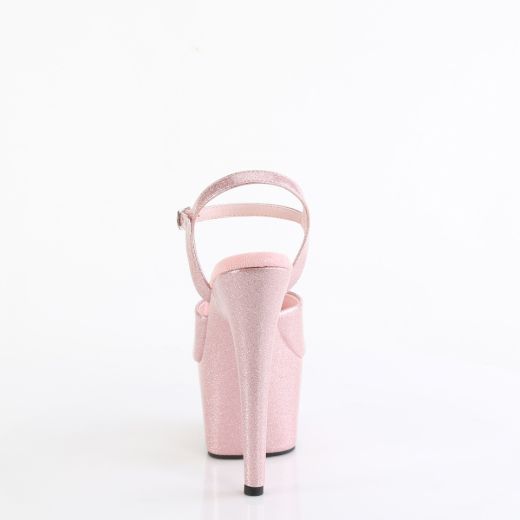 Product image of Pleaser ADORE-709GP B. Pink Glitter Pat/M 7 Inch Heel 2 3/4 Inch PF Ankle Strap Sandal