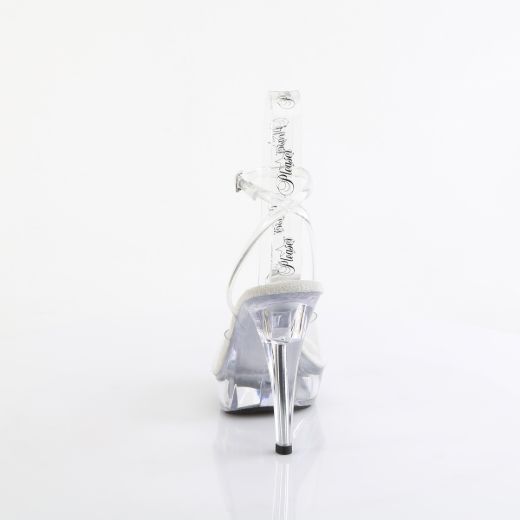 Product image of Fabulicious COCKTAIL-506 Clr/Clr 5 Inch Heel 1 Inch PF Wrap Around Ankle Strap Sandal