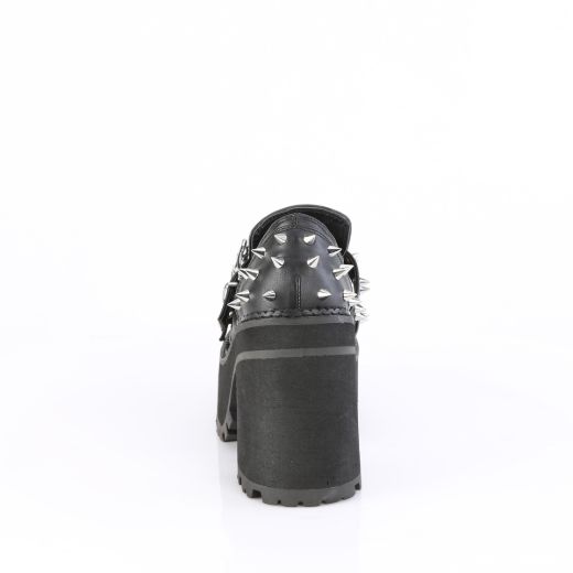 Product image of Demoniacult ASSAULT-38 Blk Vegan Leather 4 3/4 Inch Heel 2 1/4 Inch PF Loafer