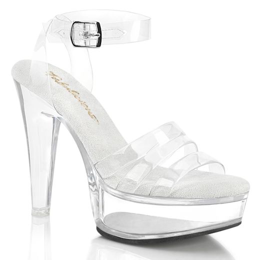 Product image of Fabulicious MARTINI-505 Clr/Clr 5 Inch Heel 1 3/4 Inch PF Wrap Around Ankle Strap Sandal