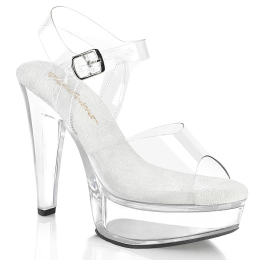 Product image of Fabulicious MARTINI-508 Clr/Clr 5 Inch Heel 1 3/4 Inch PF Ankle Strap Sandal