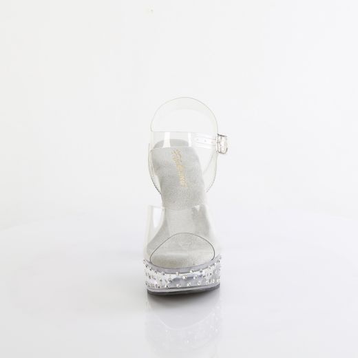 Product image of Fabulicious MARTINI-508SDT Clr/Clr 5 Inch Heel 1 3/4 Inch PF Ankle Strap Sandal