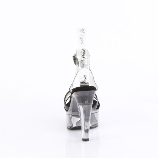 Product image of Fabulicious MARTINI-505 Smoke/Smoke Tinted 5 Inch Heel 1 3/4 Inch PF Wrap Around Ankle Strap Sandal