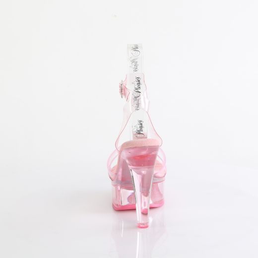 Product image of Fabulicious MARTINI-505 B. Pink/Pink Tinted 5 Inch Heel 1 3/4 Inch PF Wrap Around Ankle Strap Sandal