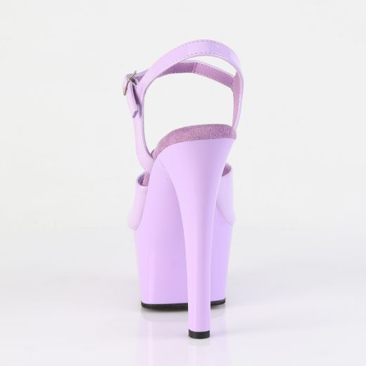 Product image of Pleaser ASPIRE-609 Lavender Pat/Lavender 6 Inch Heel 2 1/4 Inch PF Ankle Strap Sandal