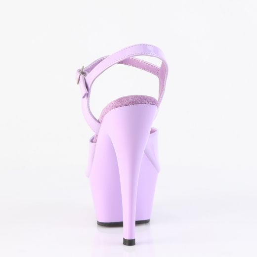 Product image of Pleaser KISS-209 Lavender Pat/Lavender 6 Inch Heel Ankle Strap P/F Sandal