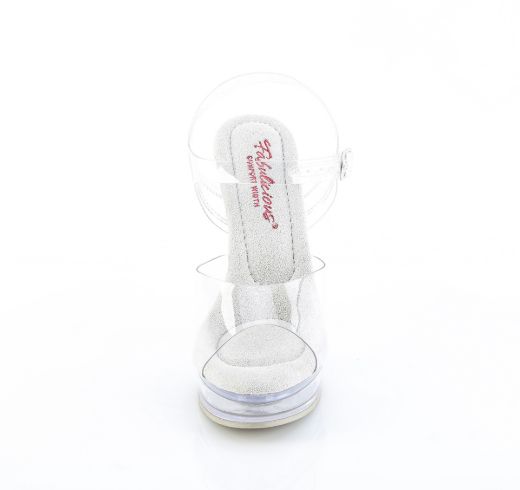 Product image of Fabulicious MAJESTY-508 Clr/Clr 5 Inch Heel 7/8 Inch PF Ankle Strap Sandal
