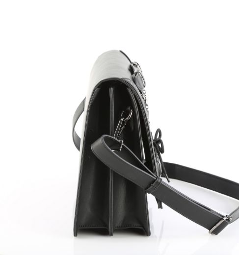 Product image of Demoniacult HB-661 Blk Vegan Leather  Faux Leather Large Crossbody 35x26x12 cm Bag